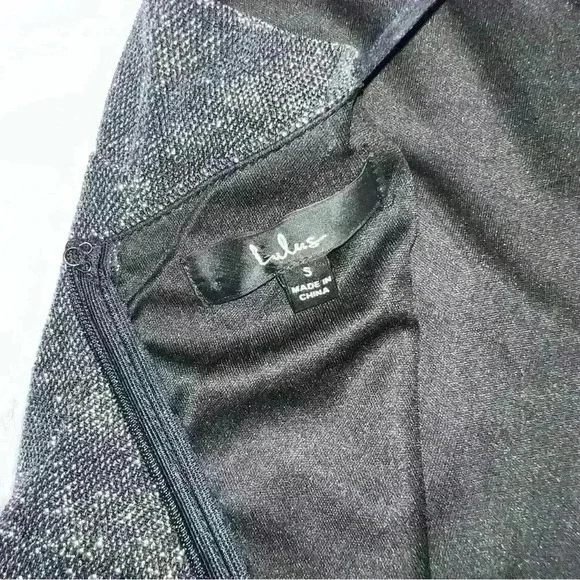 Lulus Take Me Anywhere Silver Sparkly Asymmetrical Bodycon Mini Dress Small - Picture 10 of 10